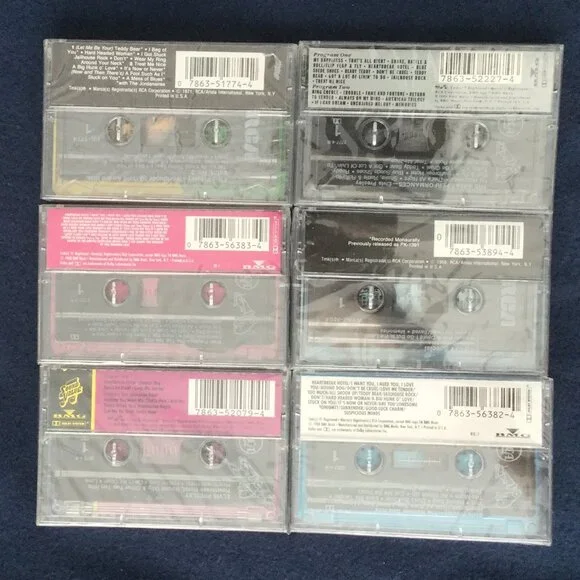 6 Elvis Presley Casette Tapes Original Wrap Never Opened - Picture 3 of 3